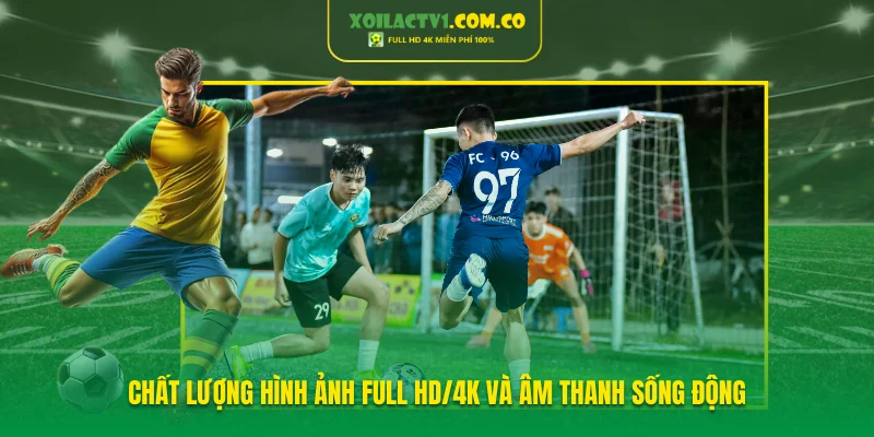 Chất lượng hình ảnh Full HD 4K & âm thanh sống động
