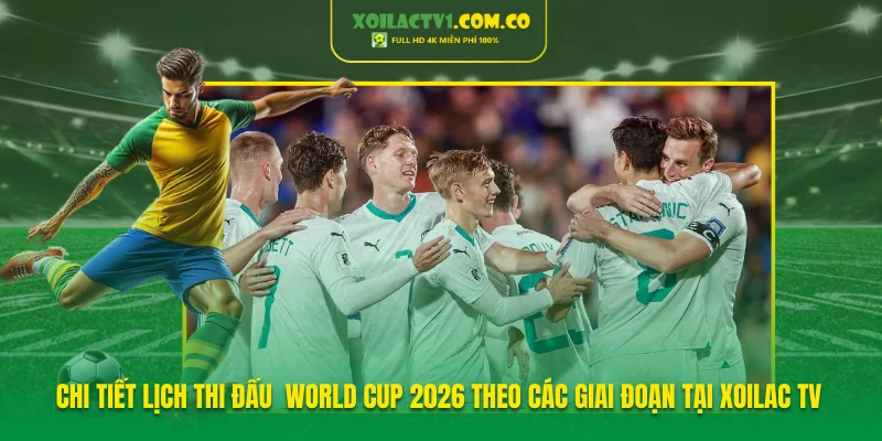 Chi tiết lịch thi đấu  World Cup 2026 theo các giai đoạn tại Xoilac TV
